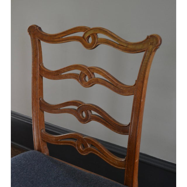 Early 20th Century English Oak Chippendale Style Ribbon Back Dining Chairs - Set of 12 For Sale - Image 9 of 14