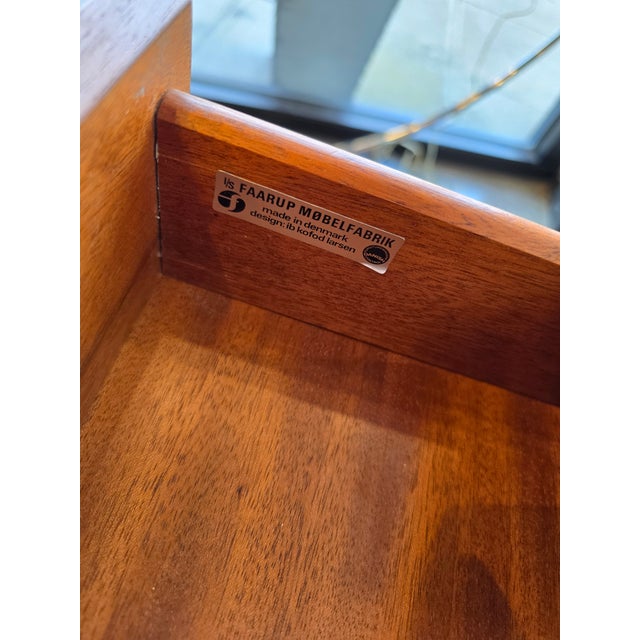 1960s Kofod-Larsen Faarup Danish Teak Sideboard Credenza MCM Vintage For Sale - Image 11 of 12