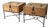 Vintage Rustic Mexican Pine Wood and Wrought Iron and Brass Storage Trunk Chest Side Tables - A Pair For Sale