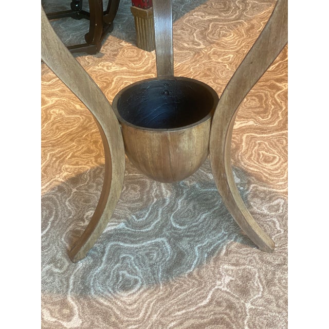 Vintage Round Wooden Side Table Chairish