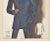 Mid-Century Modern 1967 Mid-Century French Men's Tailoring Fashion Lithograph, Matted For Sale - Image 3 of 5
