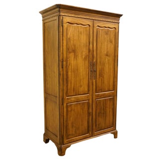 Late 20th Century Vintage Lexington Furniture Southern Living Collection Country French Armoire For Sale