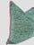 Traditional Peacock Blue Chenille Pillow Pair For Sale - Image 3 of 8