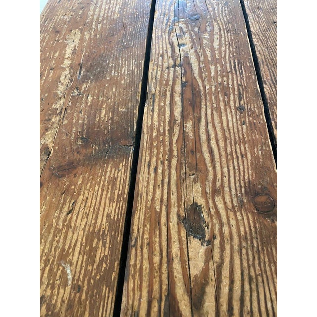 Antique Wooden Ship's Hatch Cover Coffee Table For Sale - Image 4 of 9