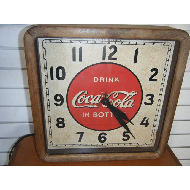 Vintage 1939 Coca Cola Wall Clock Chairish