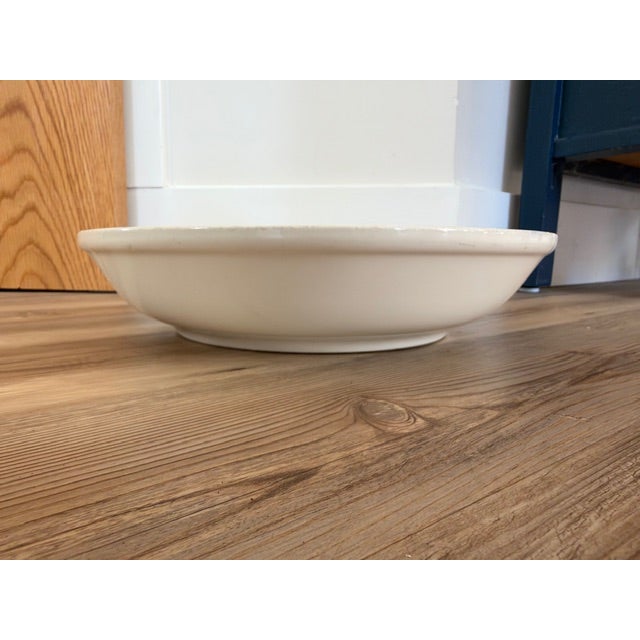 Mid-Century Modern Vintage Hand Painted Ceramic Pasta Bowl For Sale - Image 3 of 4