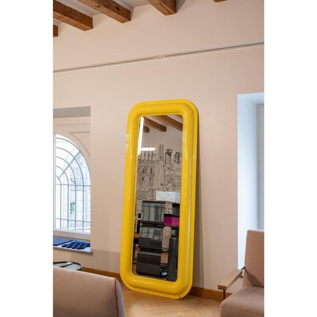 Convex floor mirror in powder-coated aluminum by altreforme dimensions: d 5 x w 80 x h 190 cm. Materials: powder-coated...