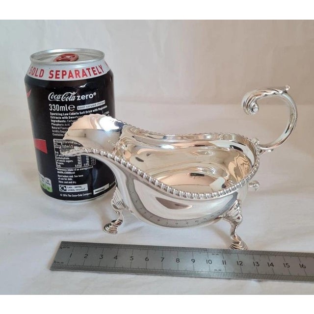 Antique Sterling Silver Sauce Boats from Stokes & Ireland, 1912 For Sale - Image 11 of 12