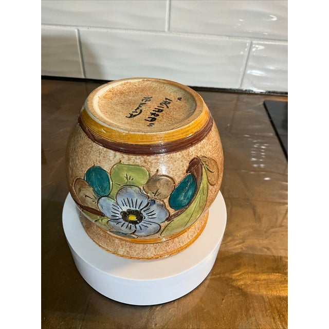Mid 20th Century Deruta Cachepot Majolica Lagiara Hand Painted Floral ...