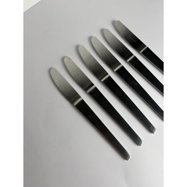Silver Lunik 2060 30 Piece Flatware Set by Carl Auböck for Morinox, Austria, 1955, Set of 30 For Sale - Image 8 of 11