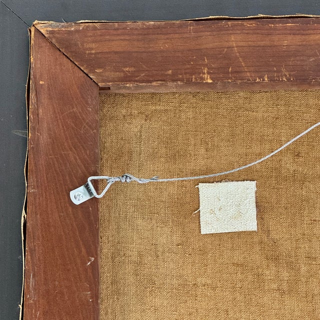 Original Vintage New York Artist Eugene Arcieri Bright O/C Mid 20th C. Framed Painting For Sale - Image 10 of 10