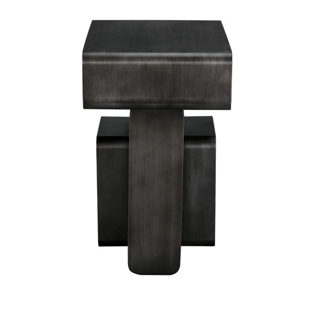 Mid-Century Modern Danville Side Table, Gun Metal Finish For Sale - Image 3 of 5