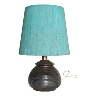 Glazed Ceramic Table Lamp by Ruggero Giangiacomi for La Bottega Ii Punto, 1970s For Sale