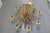 Yellow Metal Floral Chandelier Lighting For Sale - Image 9 of 13
