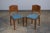 Mid 20th Century 1950s French Art Deco Maple Dining Chairs W/ Blue Velvet - Set of 6 For Sale - Image 5 of 12