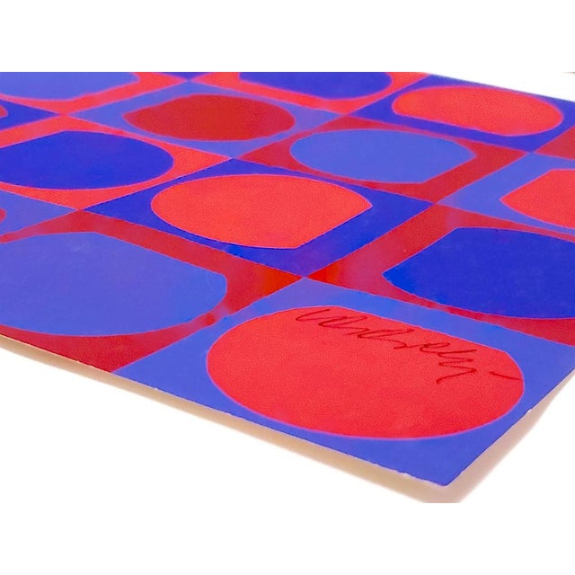 Victor Vasarely, The Moon in Break-in, 1963 Original screenprint signed by the artist lower right Non-commercial copy...