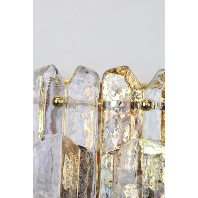Glass Large Wall Light Palazzo from Kalmar, Austria, 1960s For Sale - Image 7 of 9