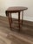 American 1980s Vintage Baker Furniture Company Oval Burled Walnut Gate Leg Drop Leaf Side Table For Sale - Image 3 of 12