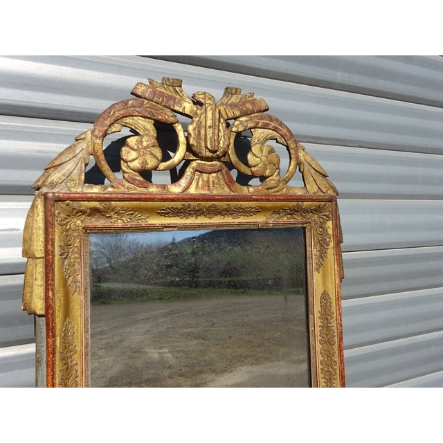 Antique Louis XVI Style Mirror, 1800s For Sale - Image 9 of 18