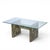 Glass Adrian Pearsall for Craft Associates Mid Century Brutalist Glass Top Dining Table For Sale - Image 7 of 7