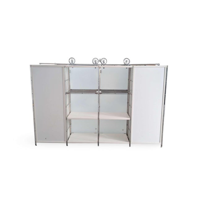 Vintage Postmodern Balton Sideboard in Metal Glass, 1980s For Sale - Image 10 of 12