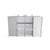 Vintage Postmodern Balton Sideboard in Metal Glass, 1980s For Sale - Image 10 of 12