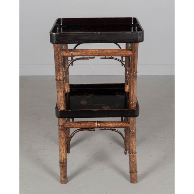 French Japonisme Bamboo Side Table For Sale - Image 4 of 10