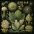 2020s Set of 15 - 90' X 54' Evergreen Organic Modern Gallery Wall Installation Botanical Prints - Dark Green, Unframed For Sale - Image 5 of 17