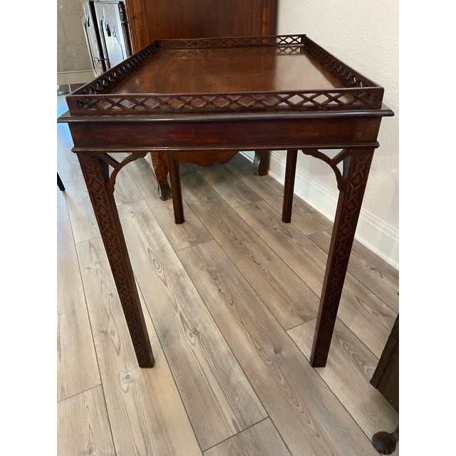 Victorian 19th Century Mahogany Tea Table For Sale - Image 3 of 13