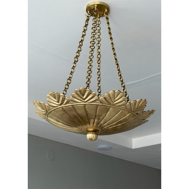 Unique Design Brass Pendant Light Fixture For Sale - Image 9 of 13