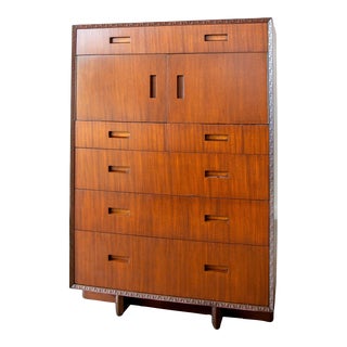 1950s Frank Lloyd Wright Taliesin Chest of Drawers for Heritage Henredon Mahogany For Sale