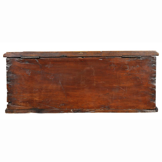 17th Century Italian Baroque Walnut Box For Sale - Image 9 of 11