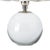 Contemporary Regina Andrew Giorgio Crystal Mini Lamp, Polished Nickel with Linen Scalloped Shade For Sale - Image 3 of 5