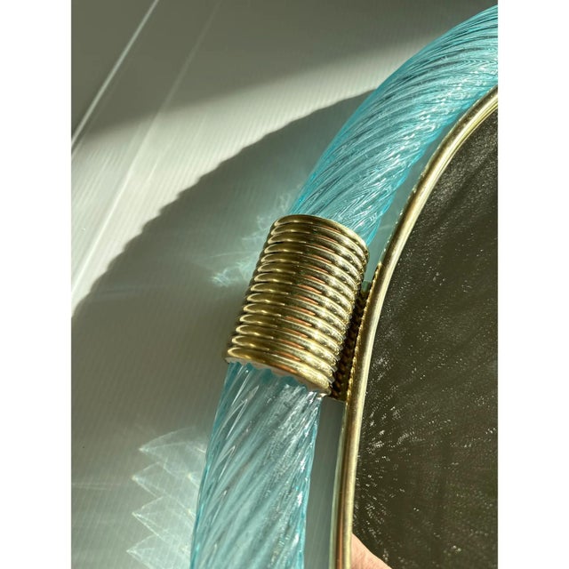 Early 21st Century Venetian Azure Mirror with Murano Glass by Simoeng for Simoeng For Sale - Image 5 of 6