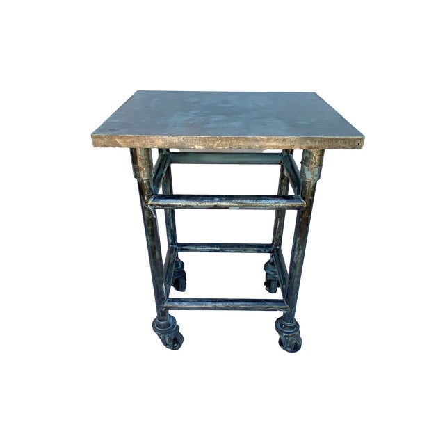 Industrial Kitchen Island Bar Table Chairish