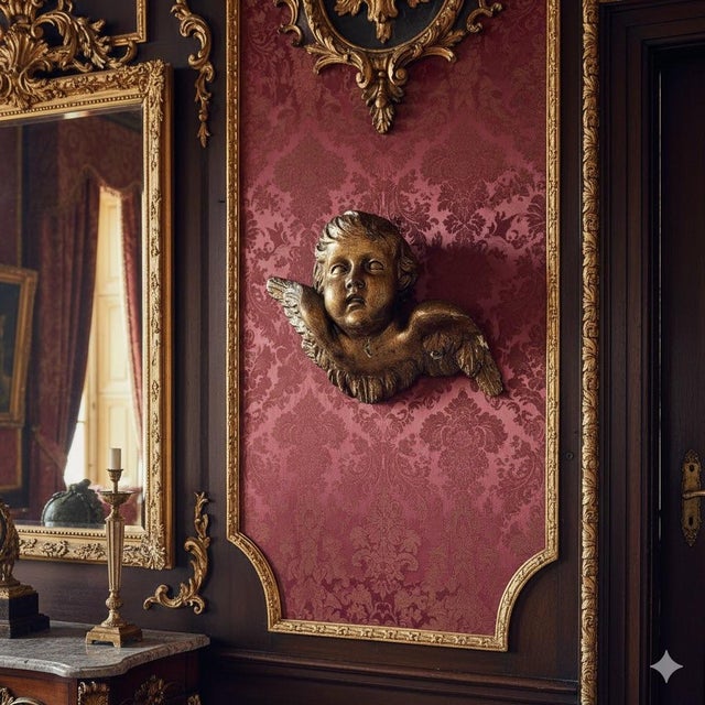 The Gilded Messenger ️ He is the spirit of gaiety, caught mid-flight, a whisper of the divine suspended on your wall. This...