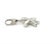 Mid 20th Century Cartier 18k White Gold Star Charm Pendant For Sale - Image 5 of 8