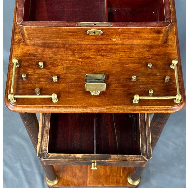 Brown Cigar Table, 1920s For Sale - Image 6 of 8