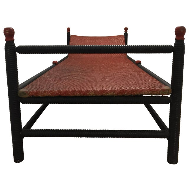 Heywood Wakefield Late 19th Century Vintage American Cane Chaise For Sale In New York - Image 6 of 12