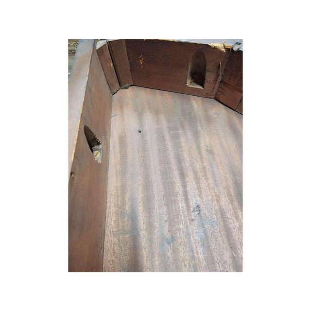 Brown A Late 19th Century English Demi Lune Console Table For Sale - Image 8 of 8