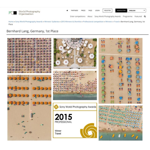 Sand "AV_Adria_063" Contemporary Limited Edition Fine Art Photograph Print by Bernhard Lang For Sale - Image 8 of 8