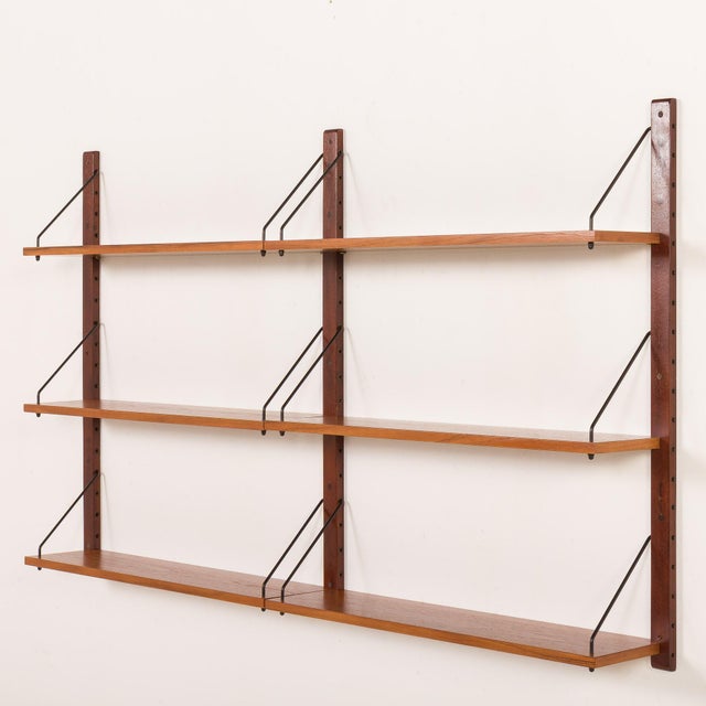 Mid-Century Modern Vintage Danish Teak Shelving Unit, 1960s For Sale - Image 3 of 9