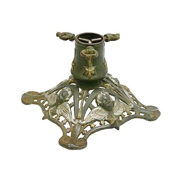 Victorian Christmas Tree Stand W/Cherubs Chairish