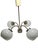 Postmodern Brass and Glass Chandelier, Poland, 1970s For Sale - Image 11 of 18