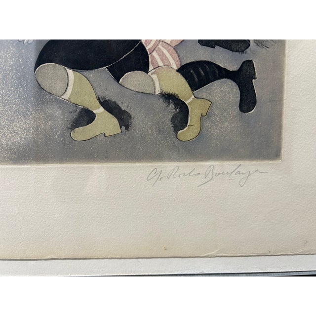 Boulanger 1980s Modern Art Lithograph For Sale - Image 4 of 4