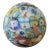 Vintage - Mid Century Murano Millefiori Art Glass Paperweight in Aqua and Jewel Tones For Sale