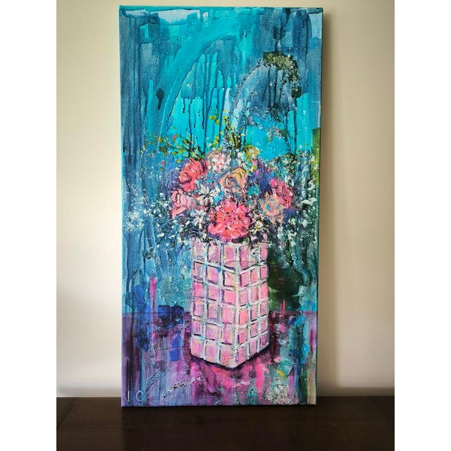 Early 21st Century Linda Clerget, Awakening of Silences, Acrylic on Canvas For Sale - Image 5 of 8