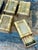 Vintage Gilt Bamboo Table Setting Personal Match Strikes - Set of 8 For Sale - Image 10 of 12