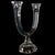 Vintage Nachtmann Crystal Double Arm Candlestick Holder Clear Glass Candleabra For Sale - Image 9 of 11