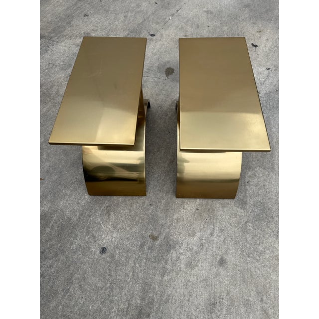 Vintage Post Modern Cb2 Side Tables by Kaiser Newman - A Pair For Sale - Image 10 of 15